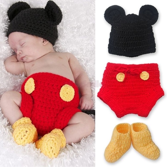mickey mouse crochet baby outfit